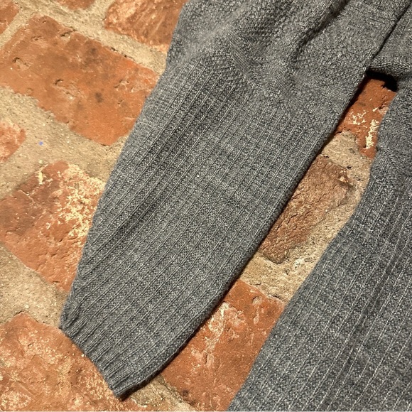 Vintage Turtleneck Sweater House Full Zip Sweater Charcoal Mens M Made In USA - Picture 3 of 16